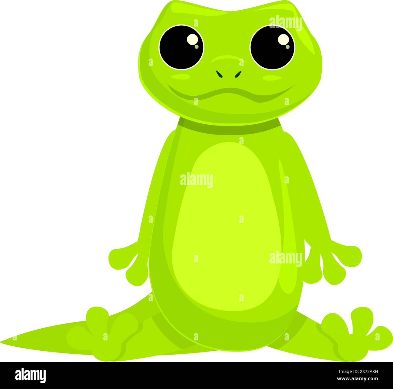 Vettore cartoni animati icona rettile verde. Coda selvaggia. Tribale animale. Vettore cartoni animati icona rettile verde. Coda selvaggia Illustrazione Vettoriale