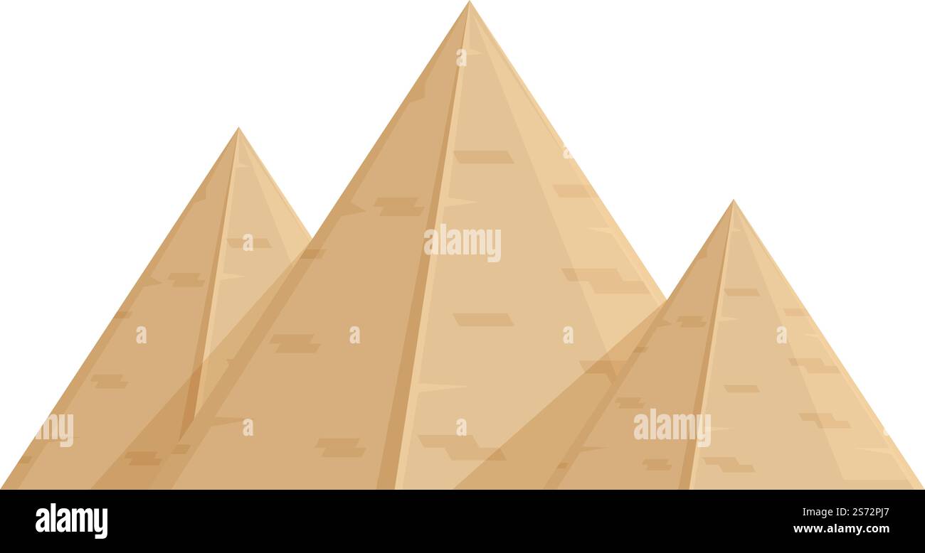 Africa icona piramide vettore cartoon. Antico egitto. Sabbia del cairo. Africa icona piramide vettore cartoon. Antico egitto Illustrazione Vettoriale