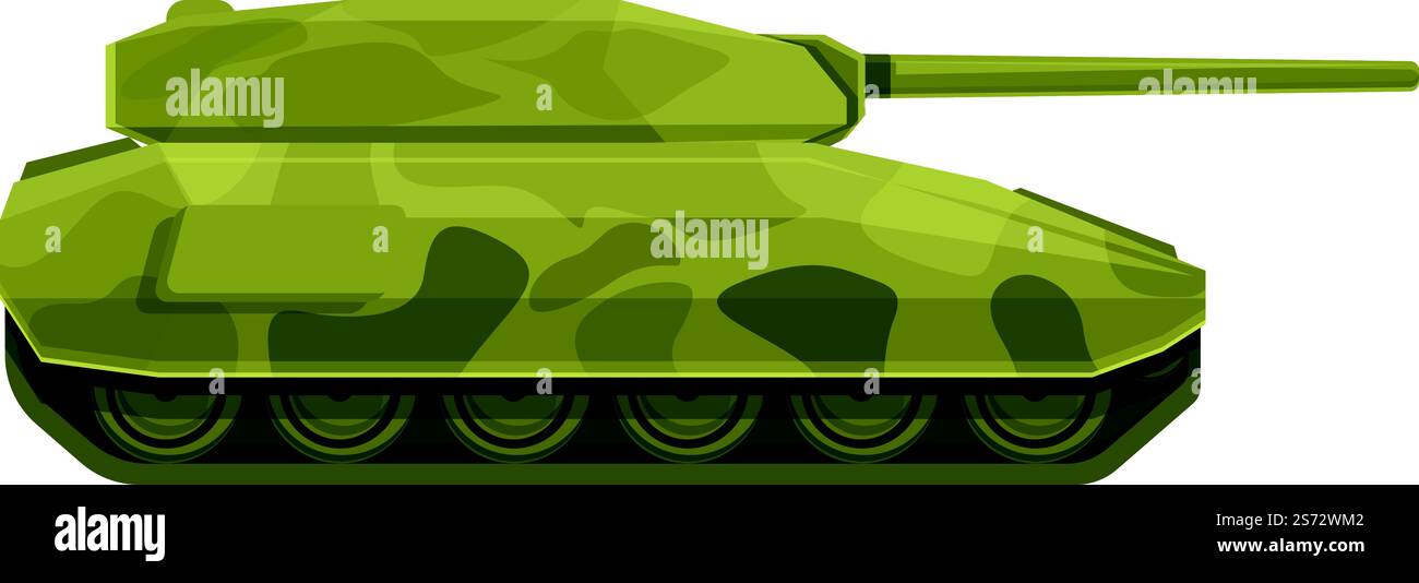 Vettore cartoni animati icona disegno serbatoio. Esercito militare. Veicolo a pistola. Vettore cartoni animati icona disegno serbatoio. Esercito militare Illustrazione Vettoriale