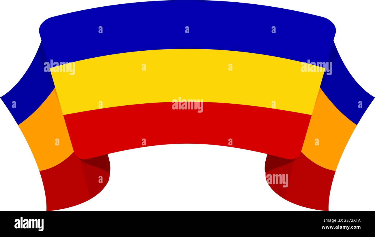 Icona della barra multifunzione del riferimento anatomico vettore del cartone animato. Bandiera della Romania. Simbolo dello skyline. Icona della barra multifunzione del riferimento anatomico vettore del cartone animato. Bandiera della Romania Illustrazione Vettoriale