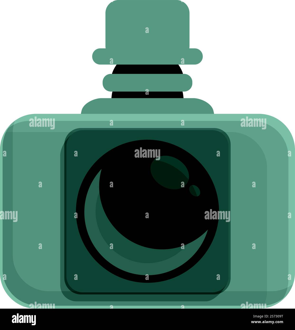 Icona del registratore della fotocamera vettore del cartone animato. Video dell'auto. Dispositivo di azionamento. Icona del registratore della fotocamera vettore del cartone animato. Video dell'auto Illustrazione Vettoriale
