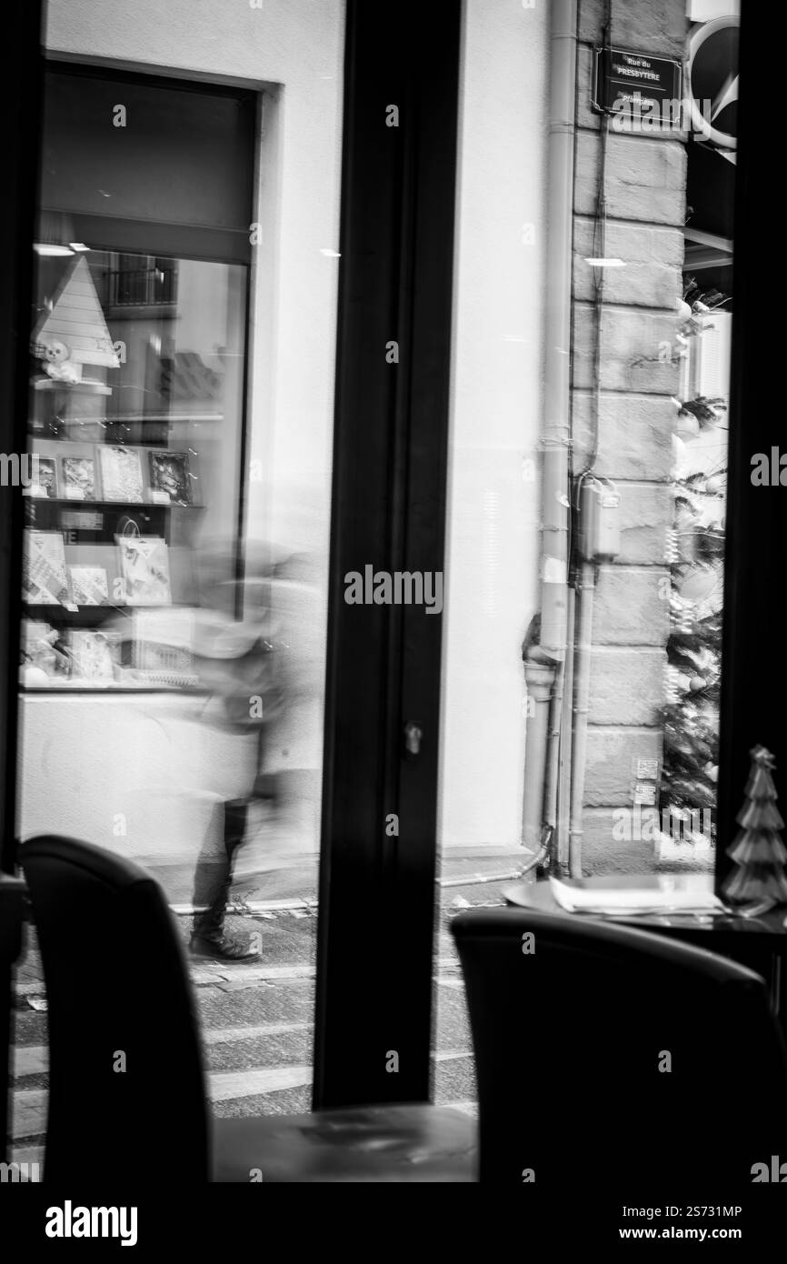 Fotografia di strada giorno piovoso Foto Stock