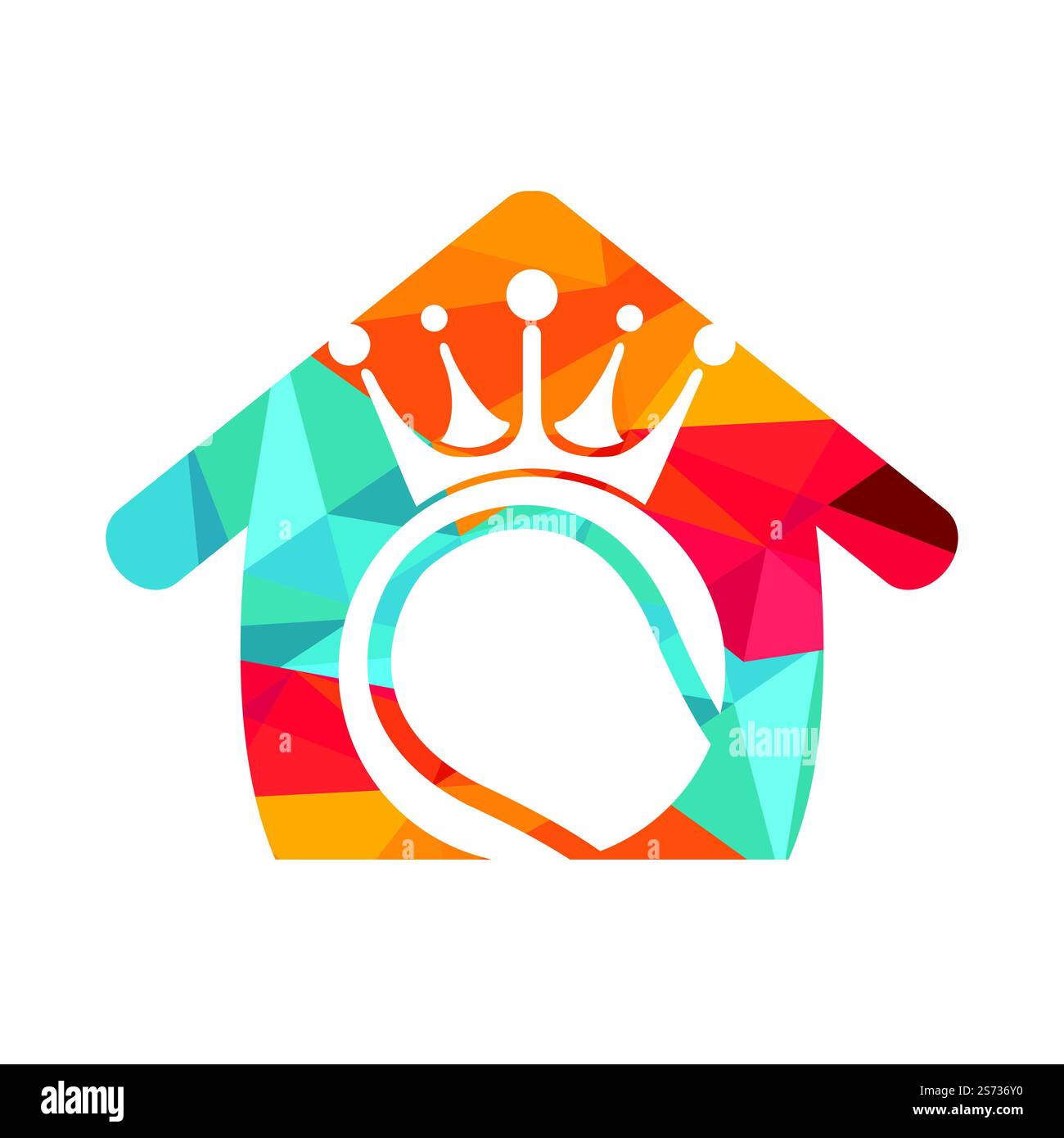 Tennis king design vettoriale logo. Palla da tennis e modello con icona a forma di corona. Illustrazione Vettoriale