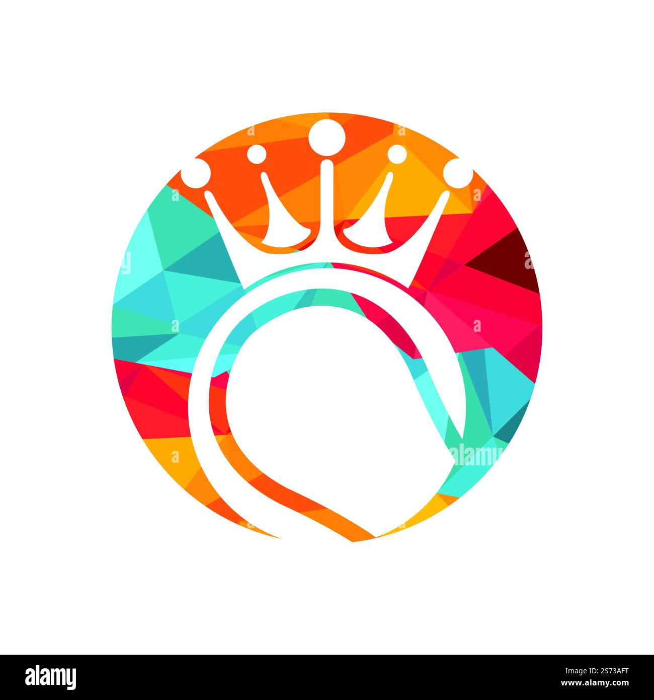 Tennis king design vettoriale logo. Palla da tennis e modello con icona a forma di corona. Illustrazione Vettoriale