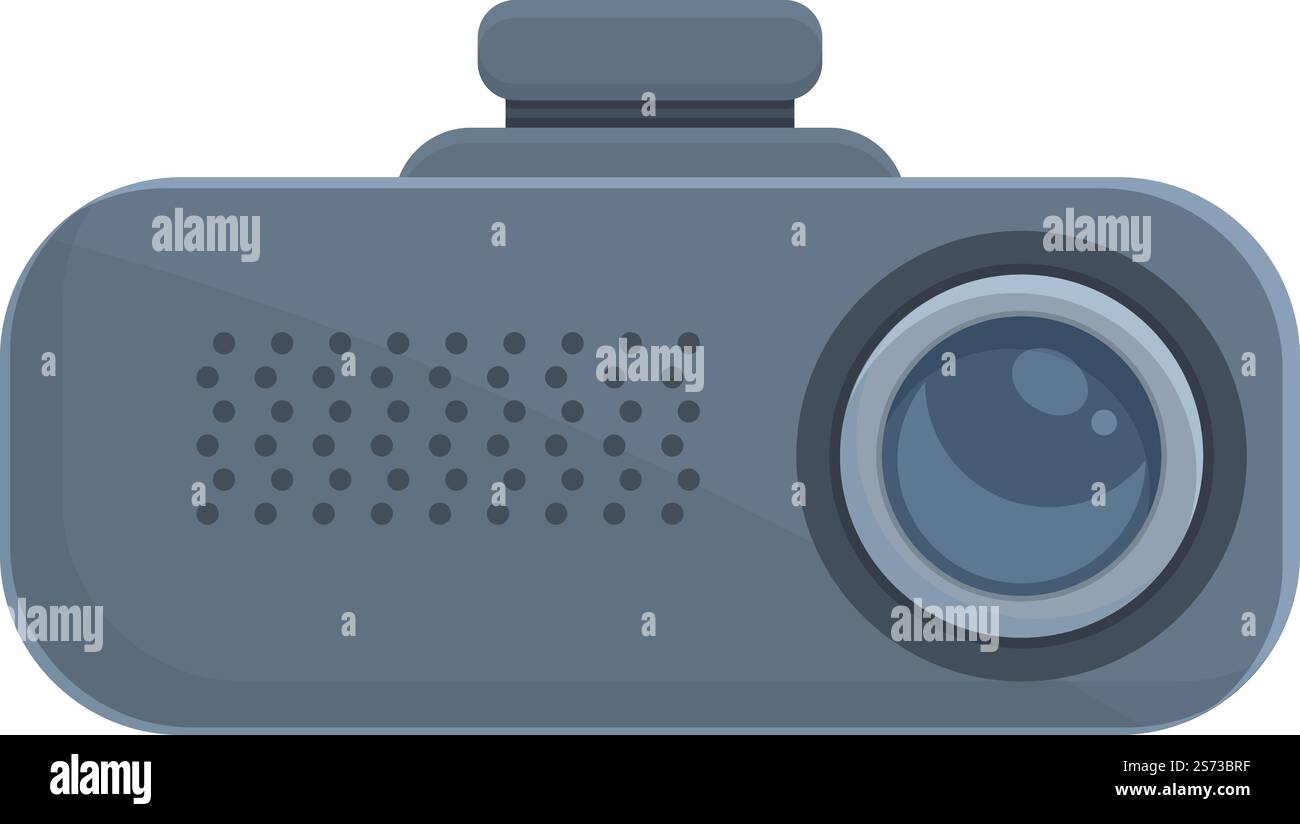 Vettore cartoni animati icona della camma DVR. Videoregistratore. Fotocamera digitale. Vettore cartoni animati icona della camma DVR. Videoregistratore Illustrazione Vettoriale