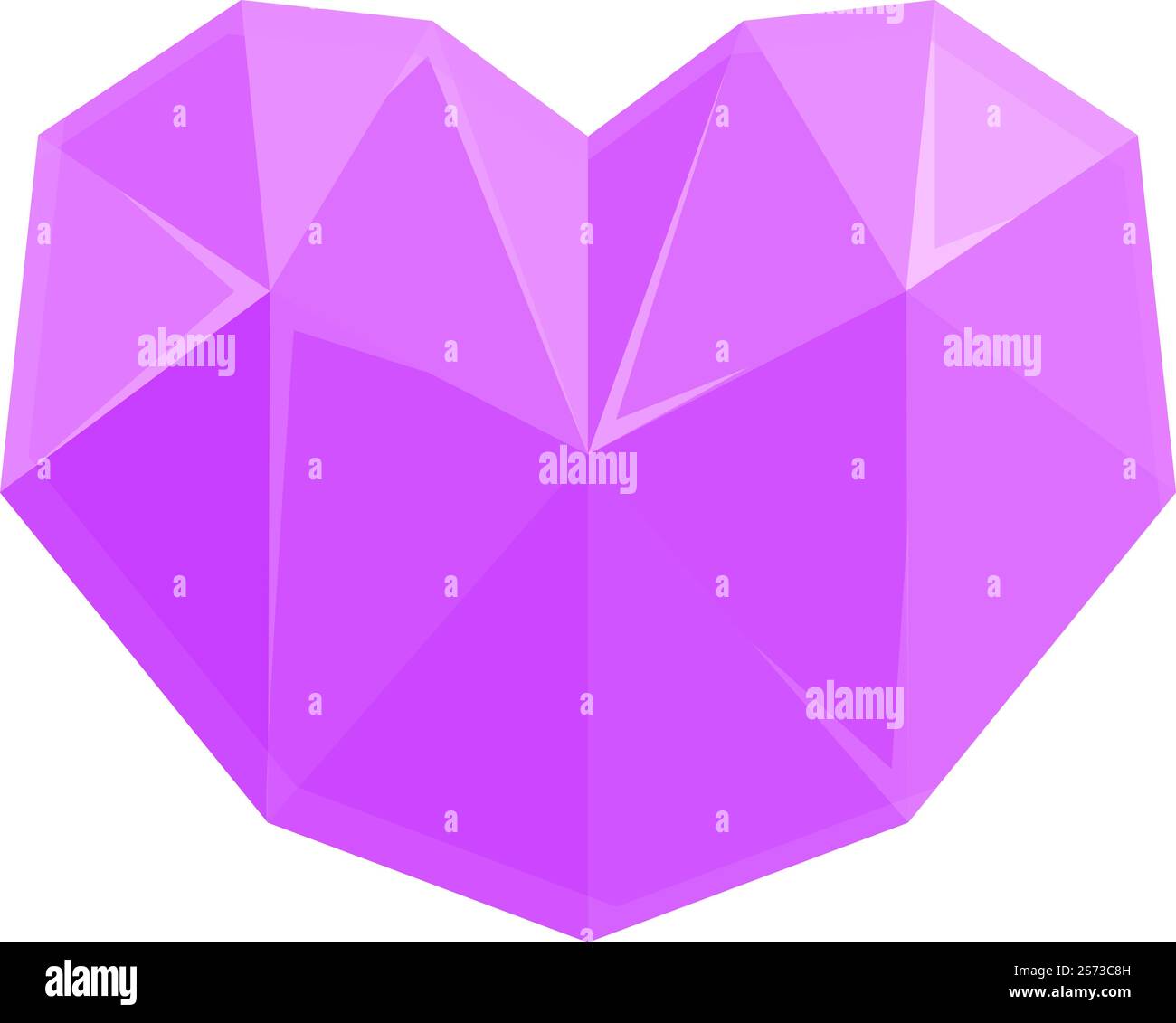 Vettore cartoni animati icona gemma del cuore. Pietra di cristallo. Rosa di lusso. Vettore cartoni animati icona gemma del cuore. Pietra di cristallo Illustrazione Vettoriale