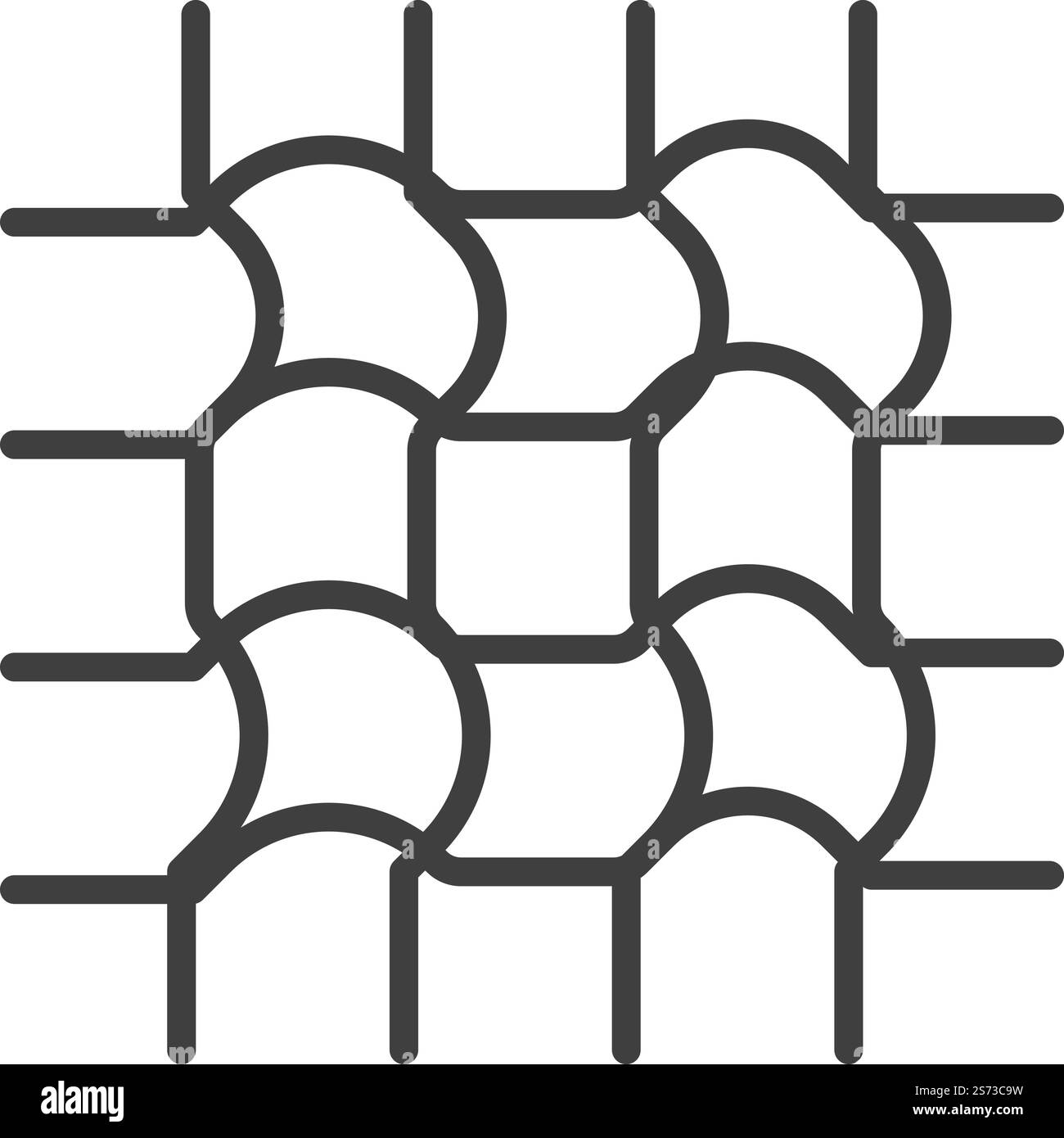 Tessuto o tessuto, primo piano in tessuto isolato. Cotone o lana, lavorazione a maglia o ricamo, texture morbide e ondulate. Icona minimalista, grafica semplice e lineare in stile piatto. Primo piano di tessuto, tessuto o tessuto Illustrazione Vettoriale