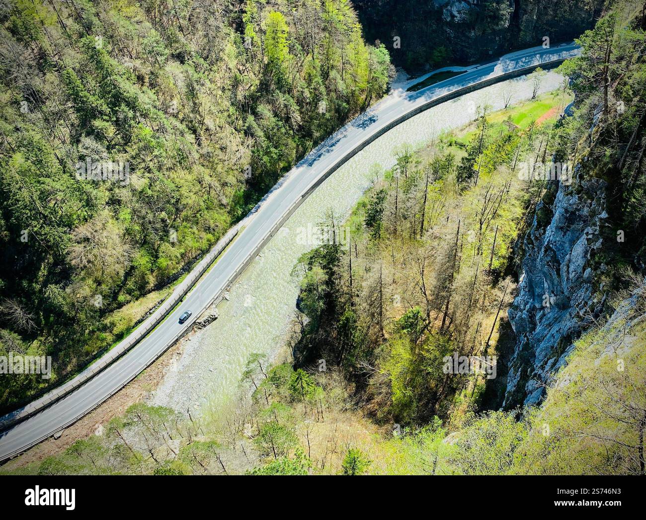 Paesaggi delle Alpi austriache Foto Stock