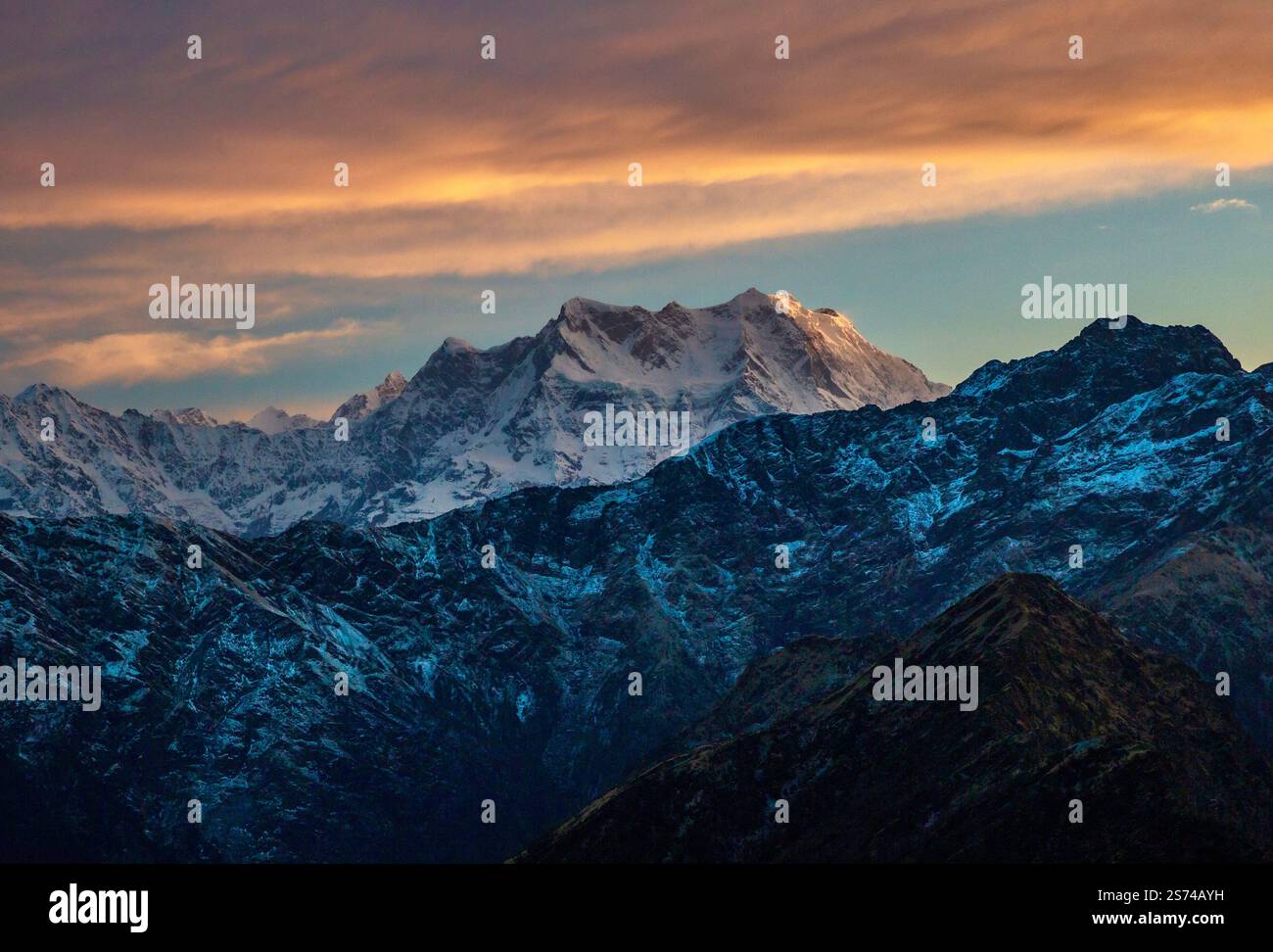 Paesaggio himalayano, India Foto Stock