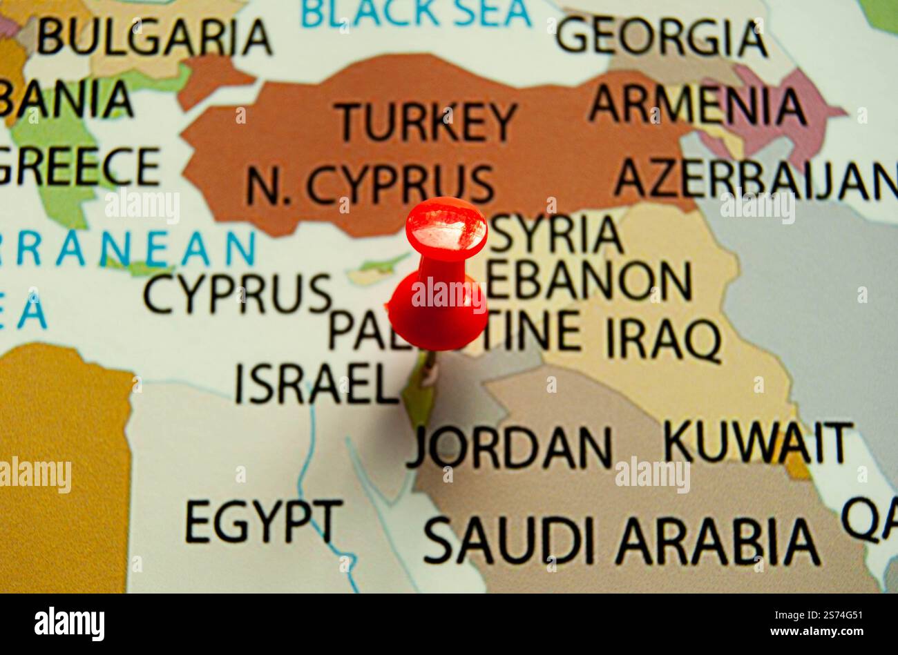 Cartina palestina politica immagini e fotografie stock ad alta