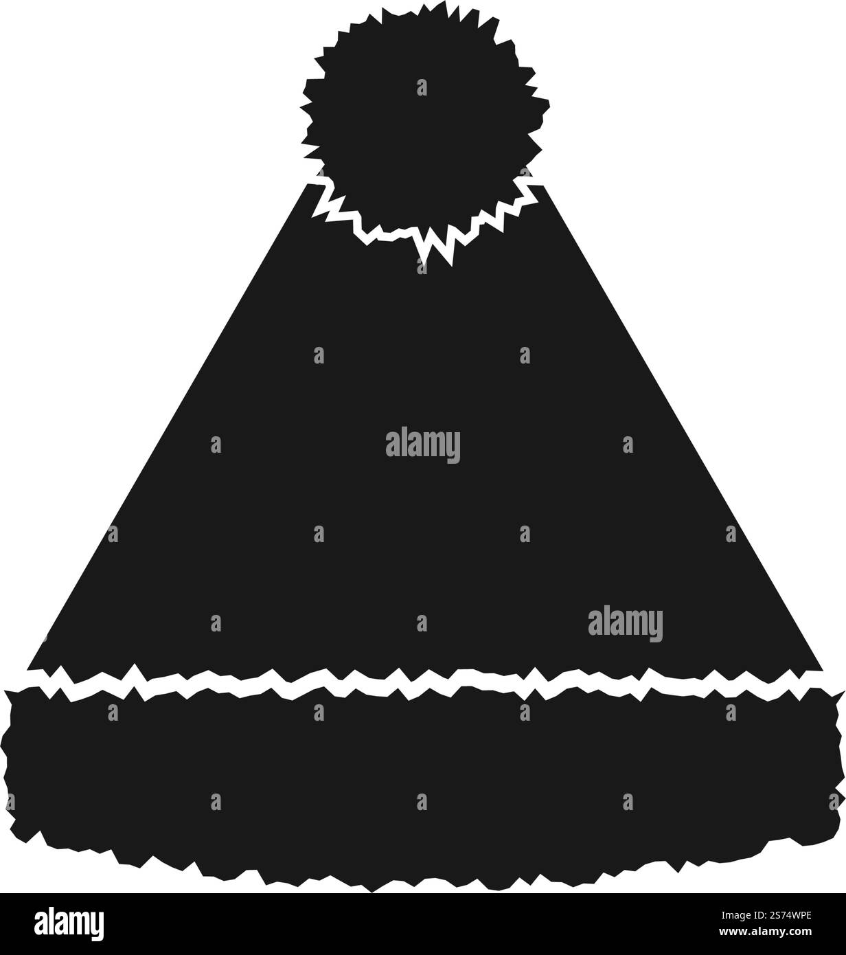 Babbo cap Icon Vector Flat Design eps 10 Illustrazione Vettoriale