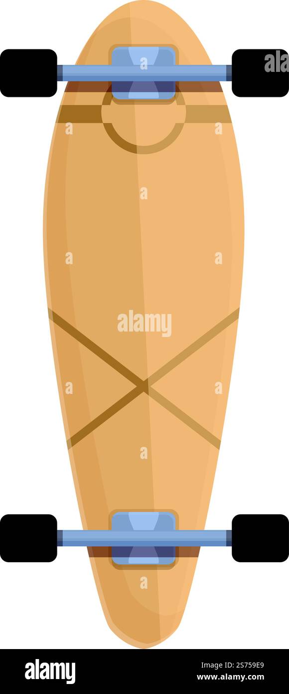 Icona skateboard vettore cartoon. Forma della tavola. Tipo di attrezzatura. Icona skateboard vettore cartoon. Forma della tavola Illustrazione Vettoriale