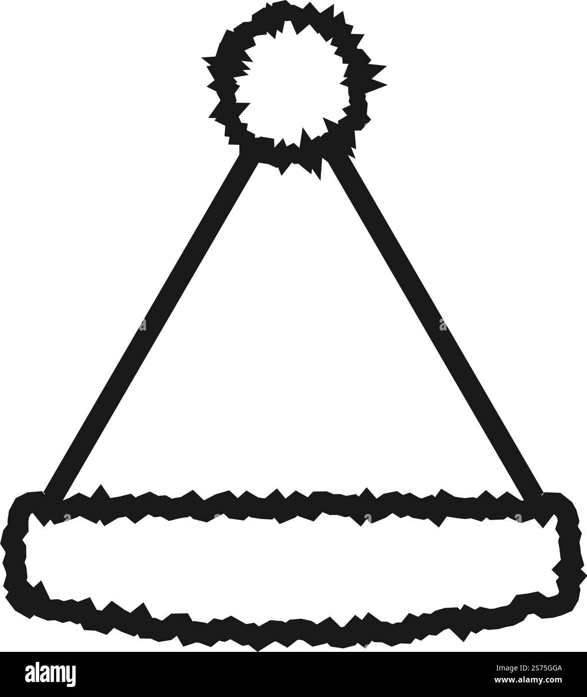 Babbo cap Icon Vector Flat Design eps 10 Illustrazione Vettoriale