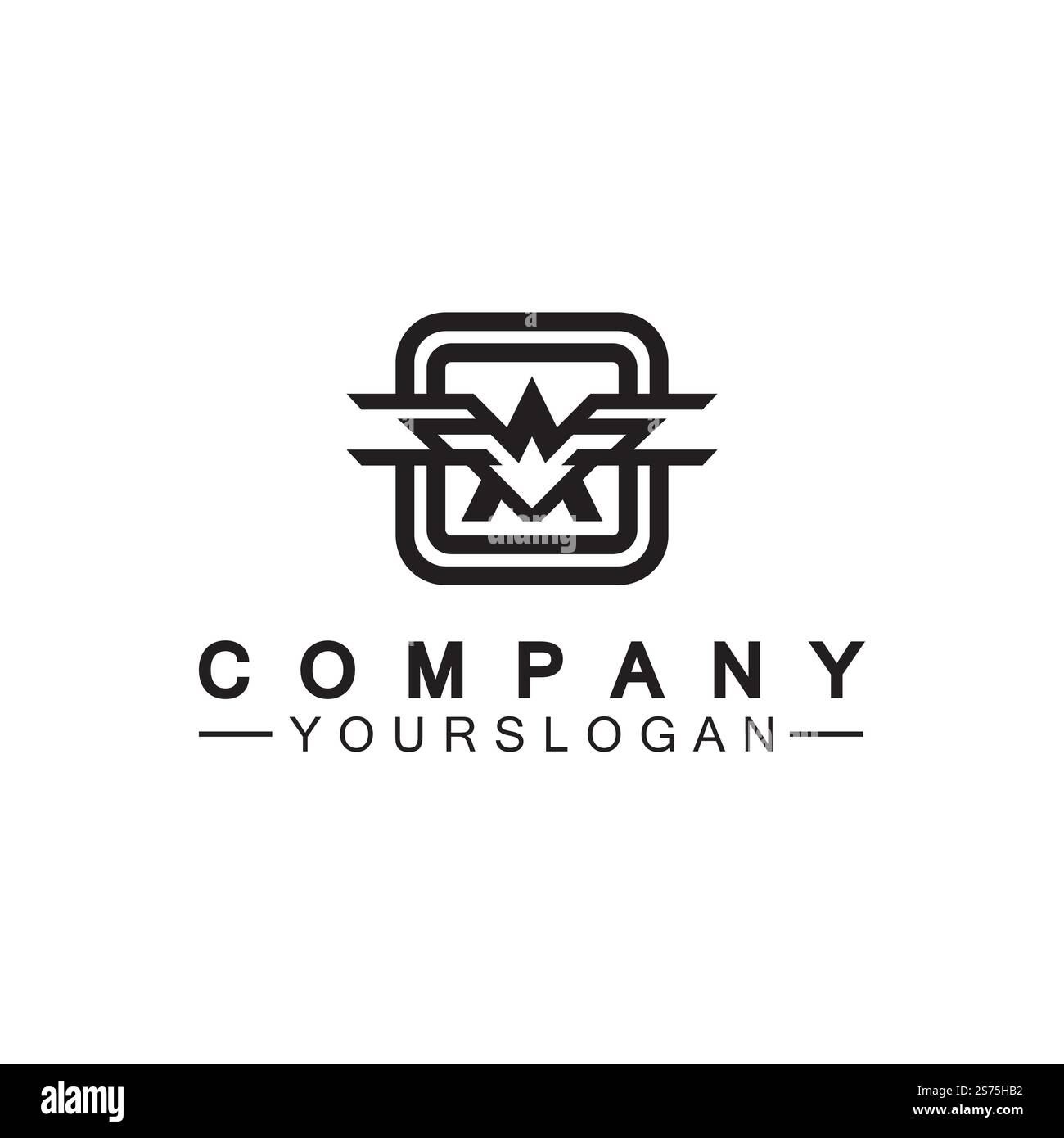 Lettera A illustrazione vettoriale del logo delle ali Illustrazione Vettoriale