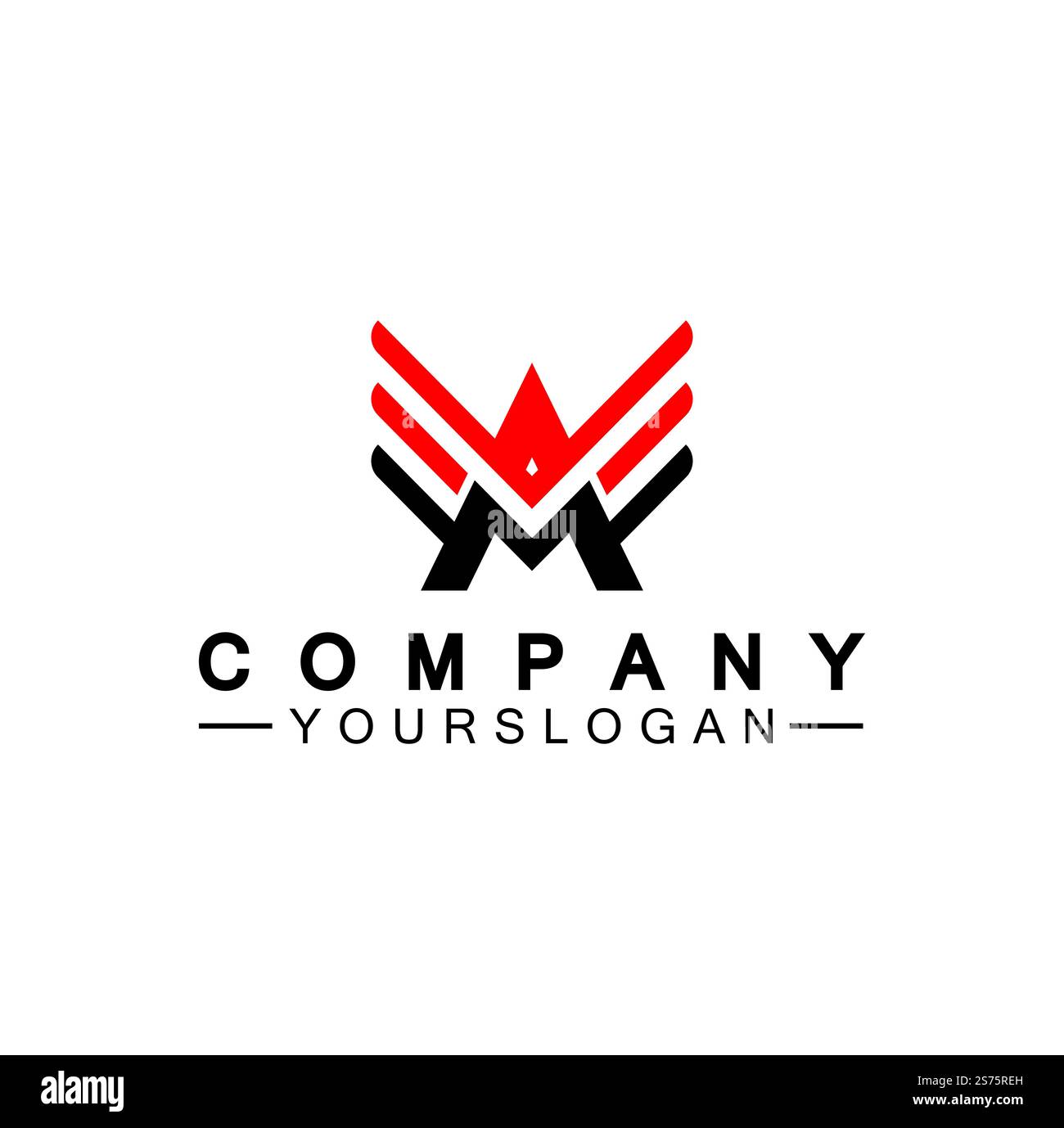 Lettera A illustrazione vettoriale del logo delle ali Illustrazione Vettoriale