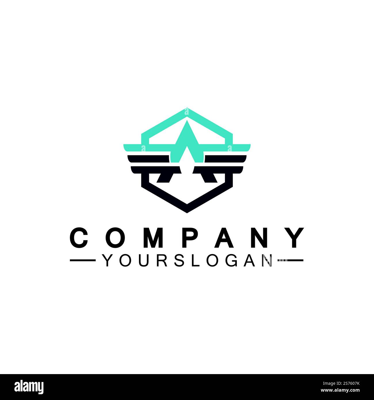 Lettera A illustrazione vettoriale del logo delle ali Illustrazione Vettoriale