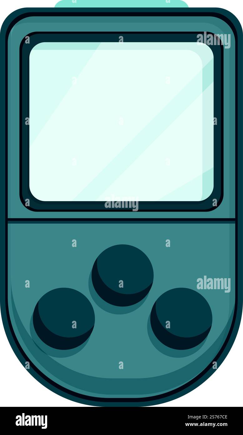 Vettore cartoni animati icona del dispositivo rilevatore di gas. Strumento di monitoraggio. Apparecchiature portatili. Vettore cartoni animati icona del dispositivo rilevatore di gas. Strumento di monitoraggio Illustrazione Vettoriale