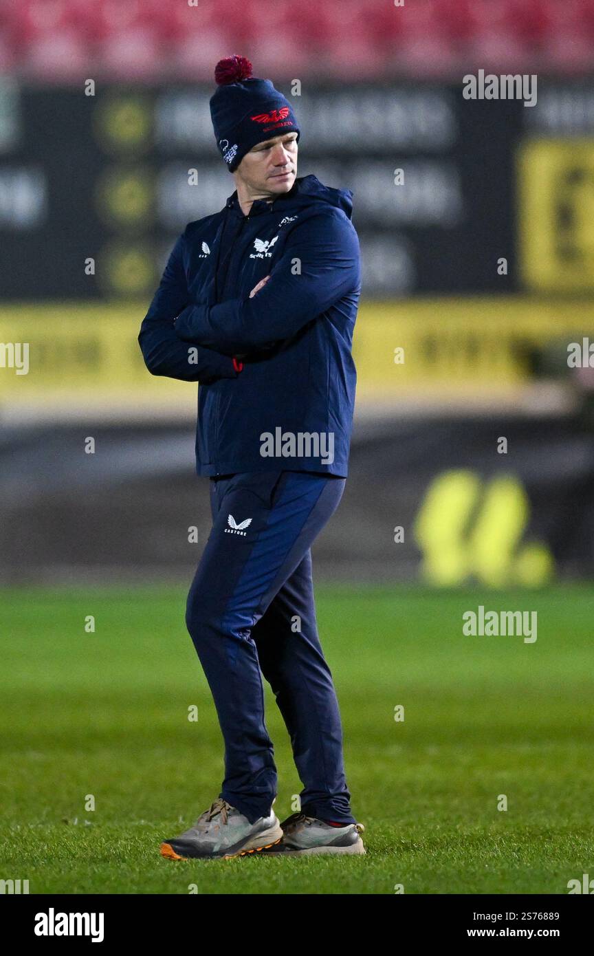 EPCR Challenge Cup Parc y Scarlets, Llanelli, Galles 18/01/2025 Scarlets vs RC Vannes Foto Stock