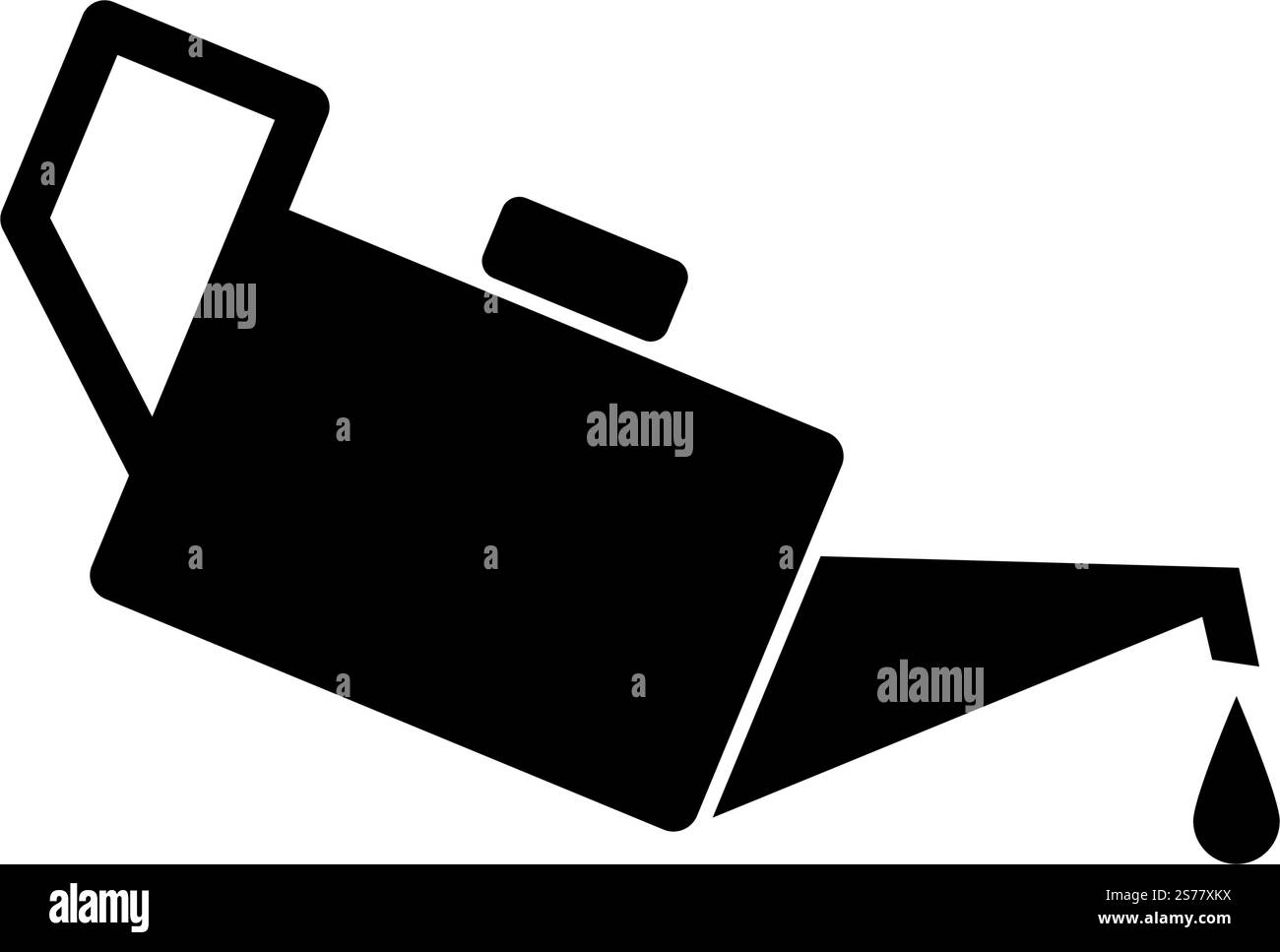 Simbolo del logo del tanico dell'olio e design piatto del vettore dell'icona Illustrazione Vettoriale