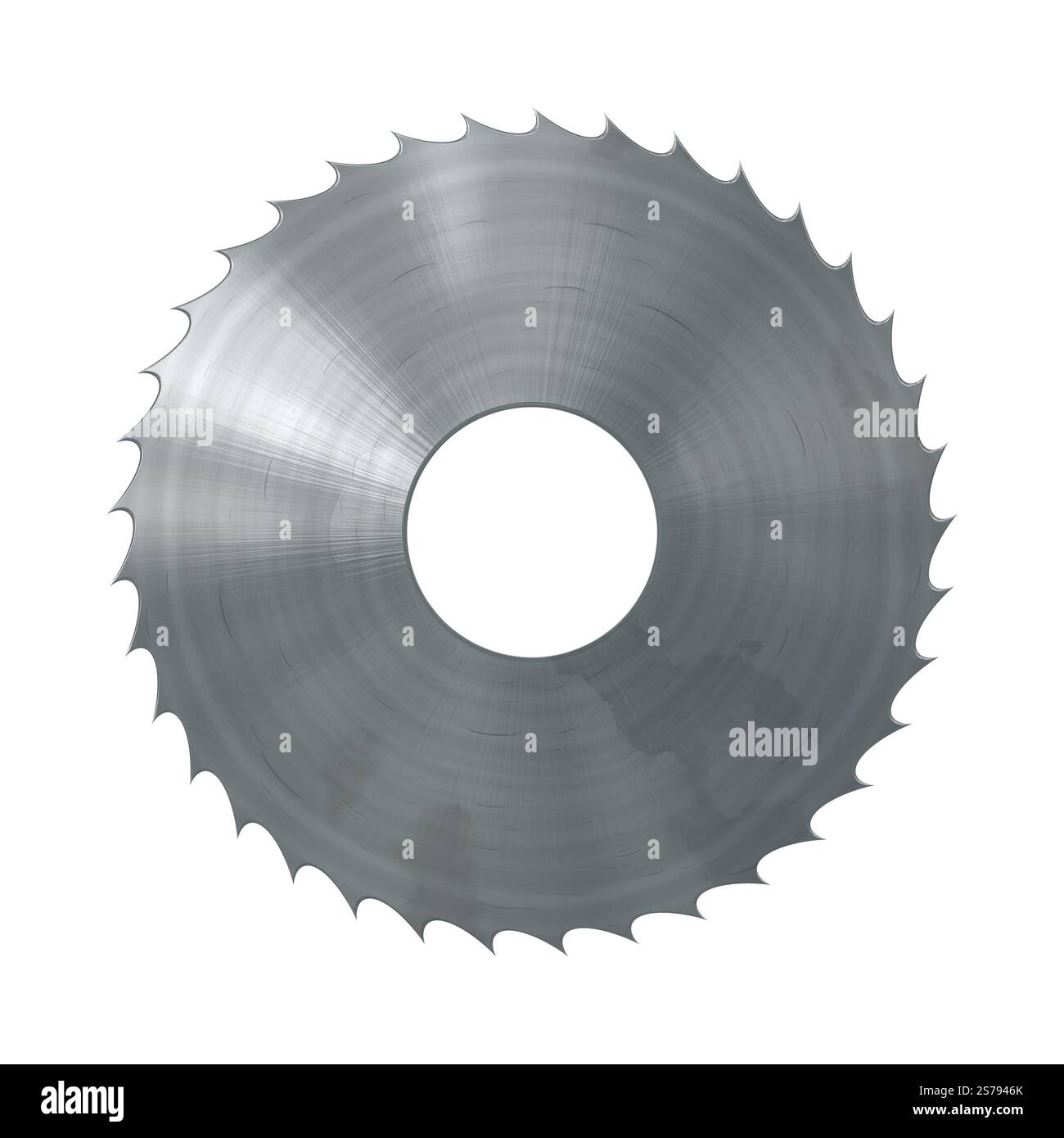 Una immagine di una bella sega per metalli Foto Stock