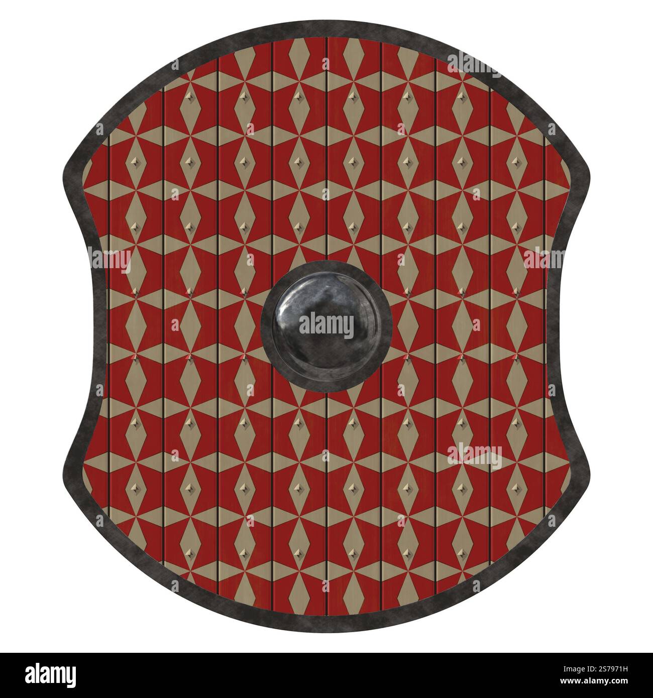 Una illustrazione di una bella viking trama della protezione Foto Stock