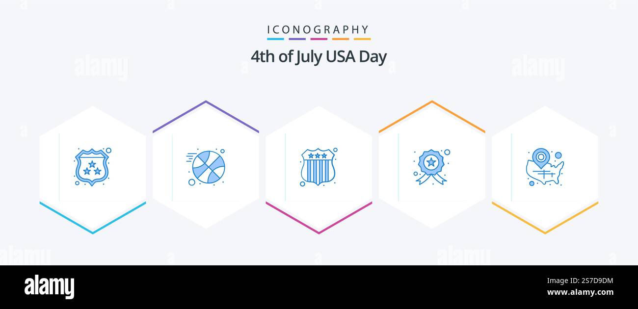 USA 25 pacchetto icone blu incluso wisconsin. stati. analisi in corso. mappa. stella Illustrazione Vettoriale