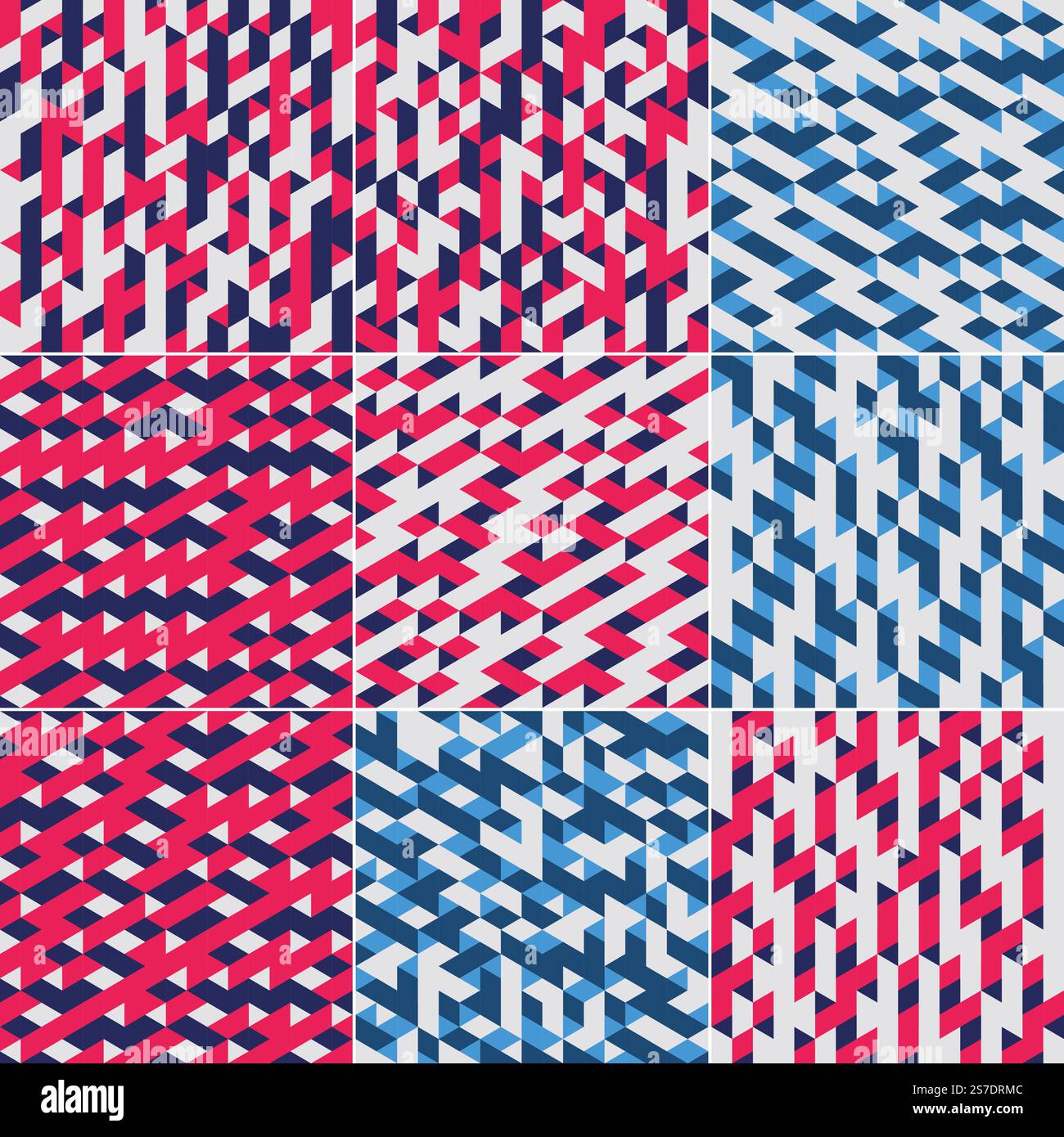 Copertina astratta con uno schema di colore sfumato e forme geometriche Illustrazione Vettoriale