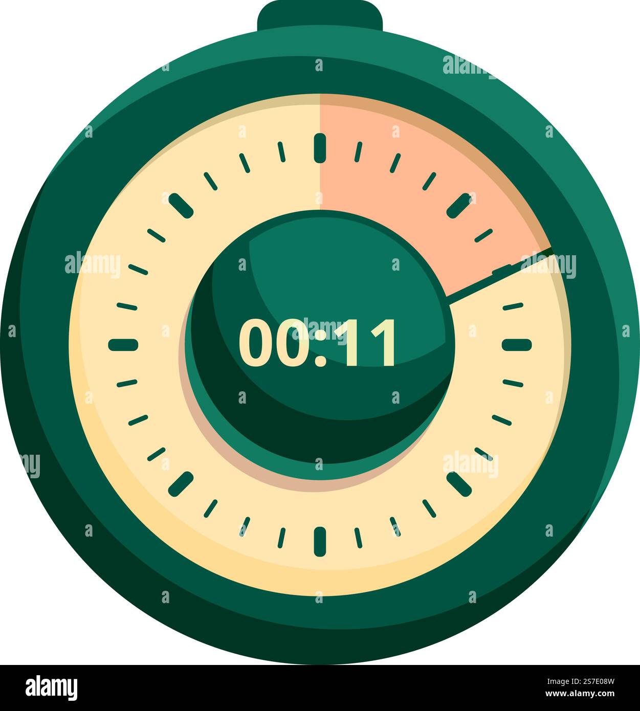 Vettore cartoni animati icona cronometro manuale. Orologio timer. Ferma il tempo. Vettore cartoni animati icona cronometro manuale. Orologio timer Illustrazione Vettoriale