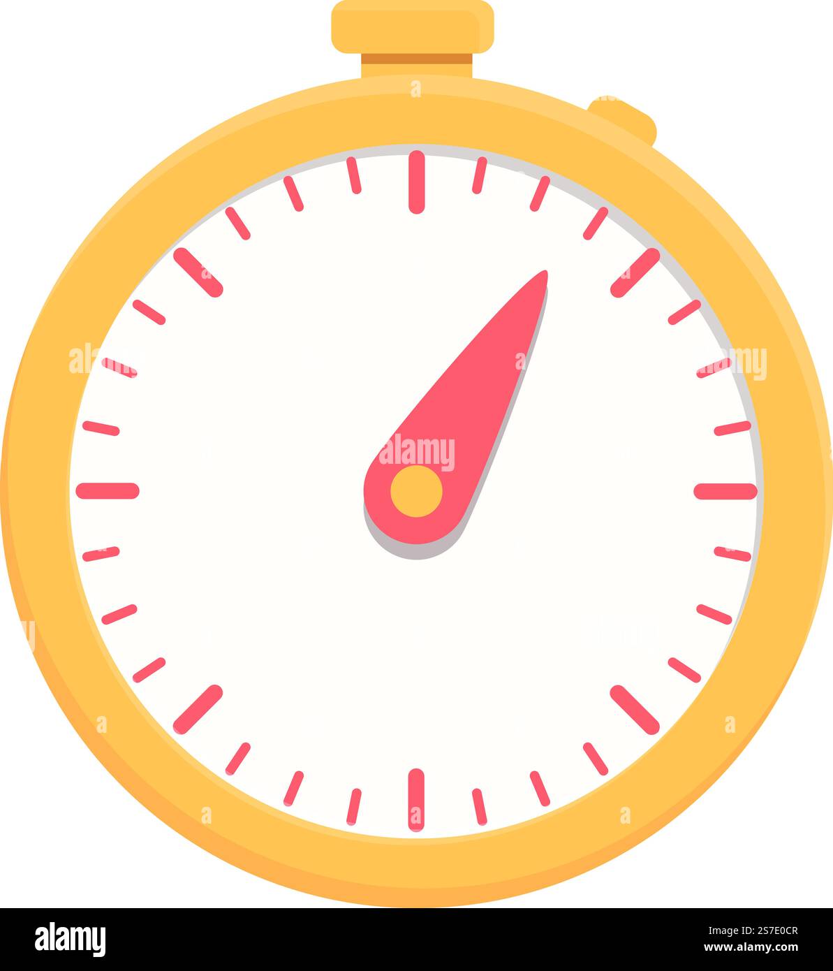 Icona cronometro vettore cartoni animati. Timer orologio. Secondo intervallo. Icona cronometro vettore cartoni animati. Timer orologio Illustrazione Vettoriale