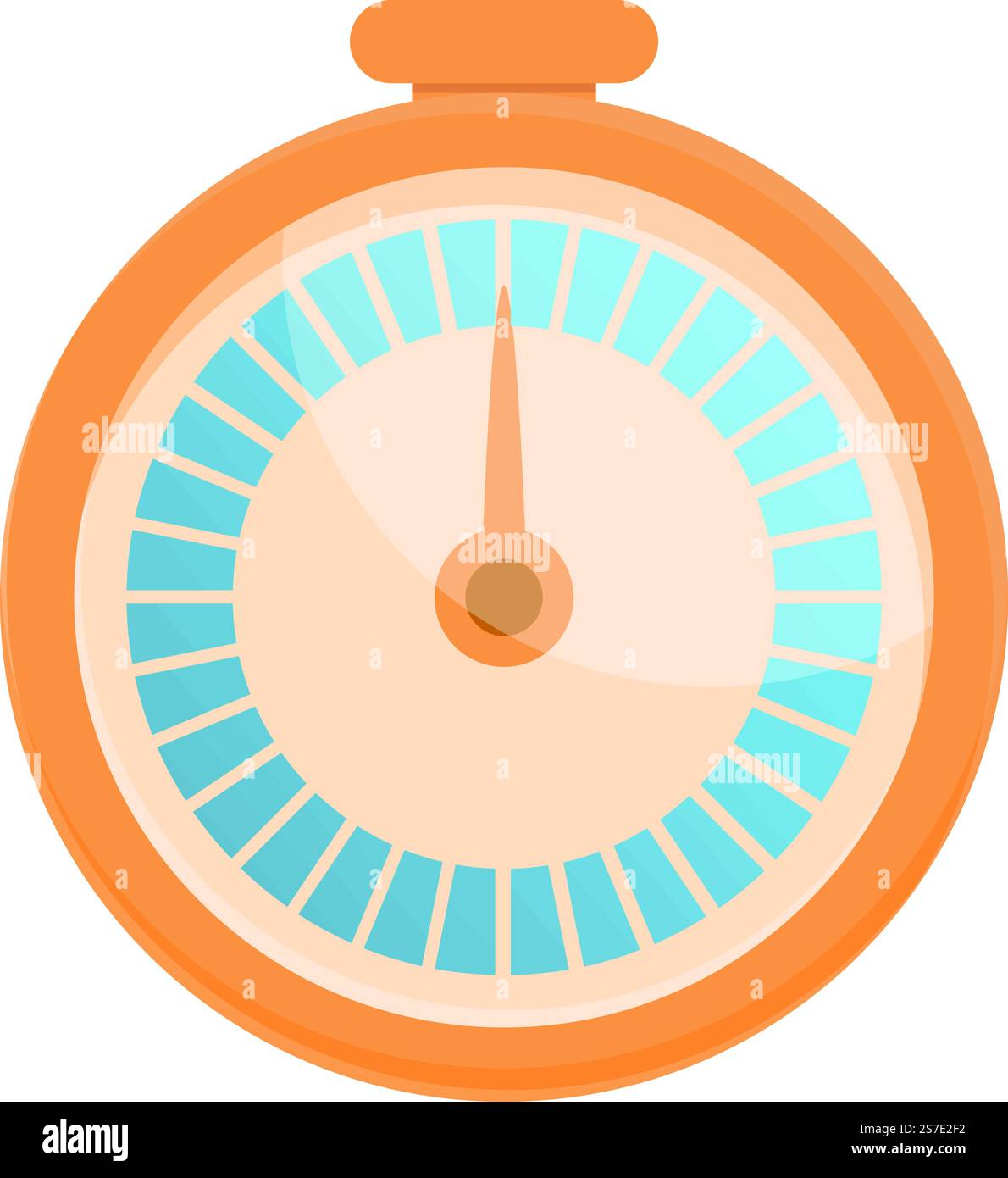 Icona timer cronometro vettore cartoni animati. Ora di arresto orologio. Secondo minuto. Icona timer cronometro vettore cartoni animati. Ora di arresto orologio Illustrazione Vettoriale