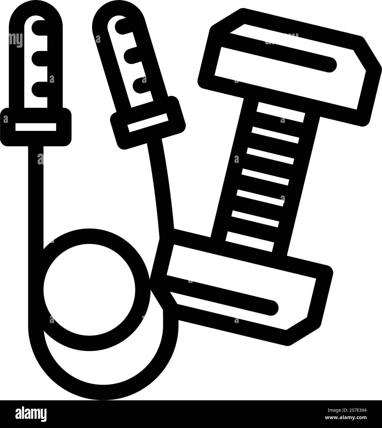 attività fisica cefalea vettore icona linea di trattamento. segno di trattamento di cefalea attività fisica. illustrazione nera del simbolo del contorno isolato. illustrazione vettoriale dell'icona della linea di trattamento del mal di testa dell'attività fisica Illustrazione Vettoriale