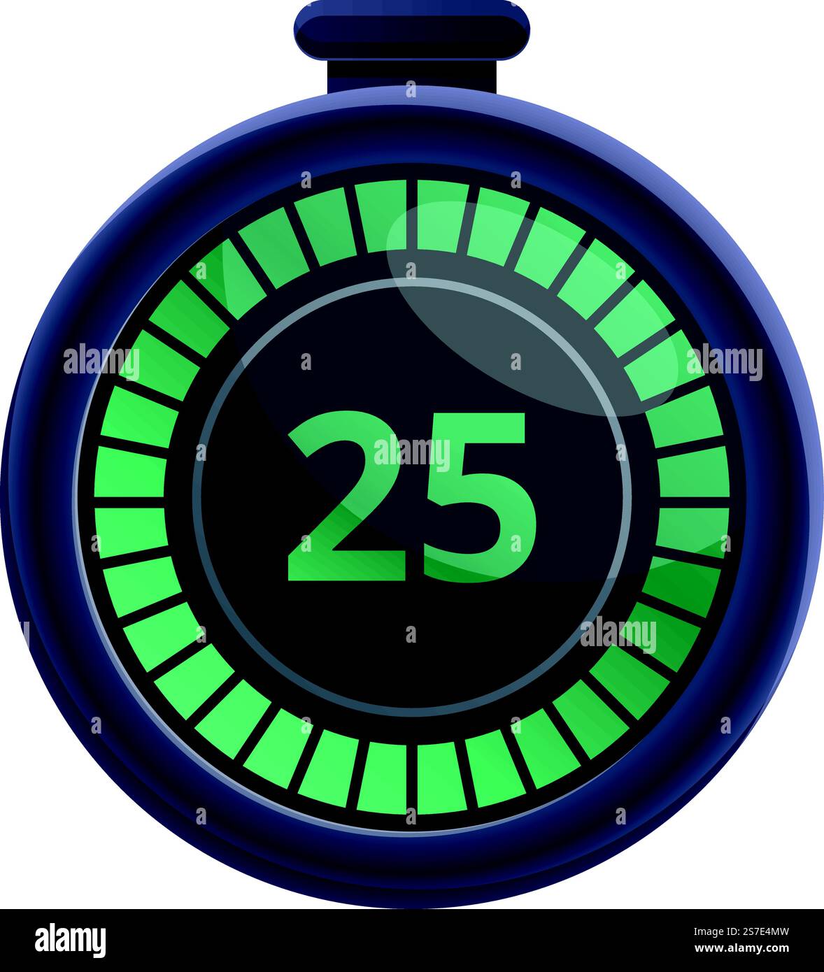 Avvia il vettore cartoni animati dell'icona cronometro. Orologio timer. Ferma il tempo. Avvia il vettore cartoni animati dell'icona cronometro. Orologio timer Illustrazione Vettoriale