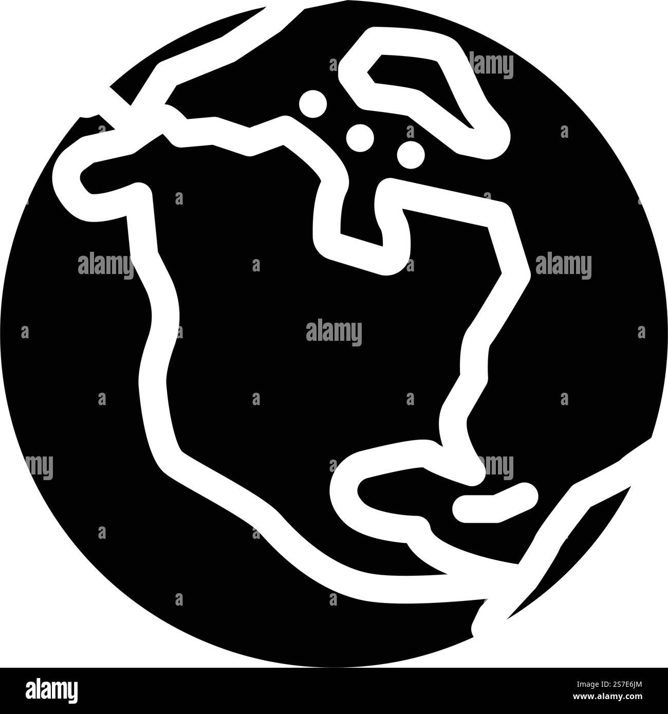 vettore icona glifo mappa planetaria del nord america. simbolo della mappa del pianeta terrestre del nord america. illustrazione del simbolo isolato. illustrazione del vettore dell'icona del glifo della mappa terrestre del nord america Illustrazione Vettoriale
