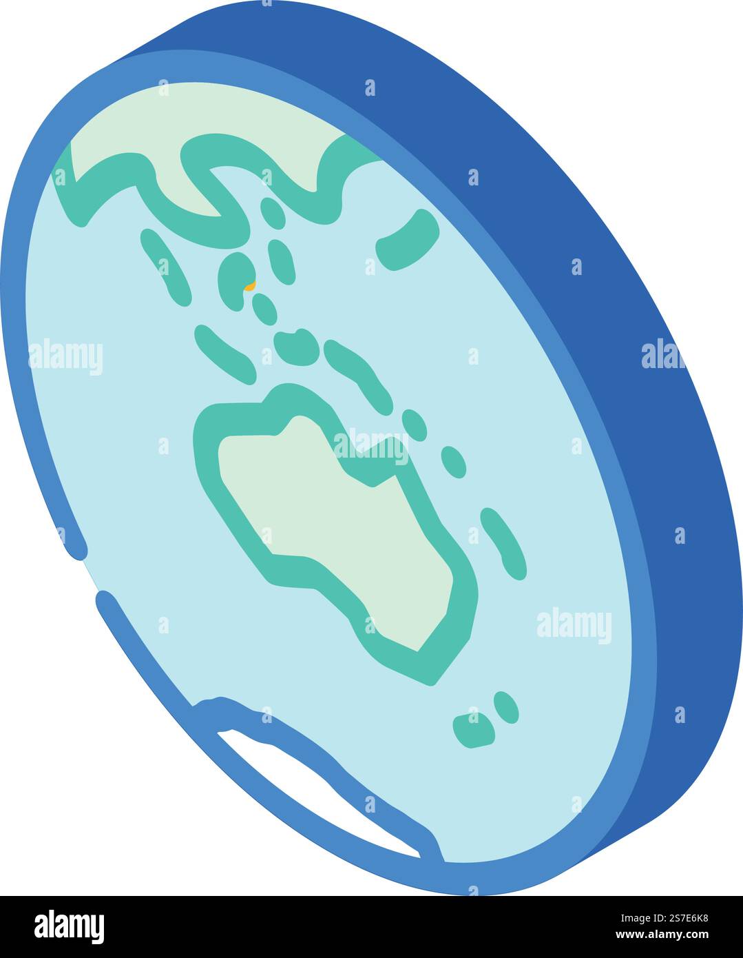 australia terra pianeta mappa isometrica vettore icona. australia terra pianeta mappa segno. illustrazione del simbolo isolato. illustrazione vettoriale dell'icona isometrica della mappa del pianeta terrestre dell'australia Illustrazione Vettoriale