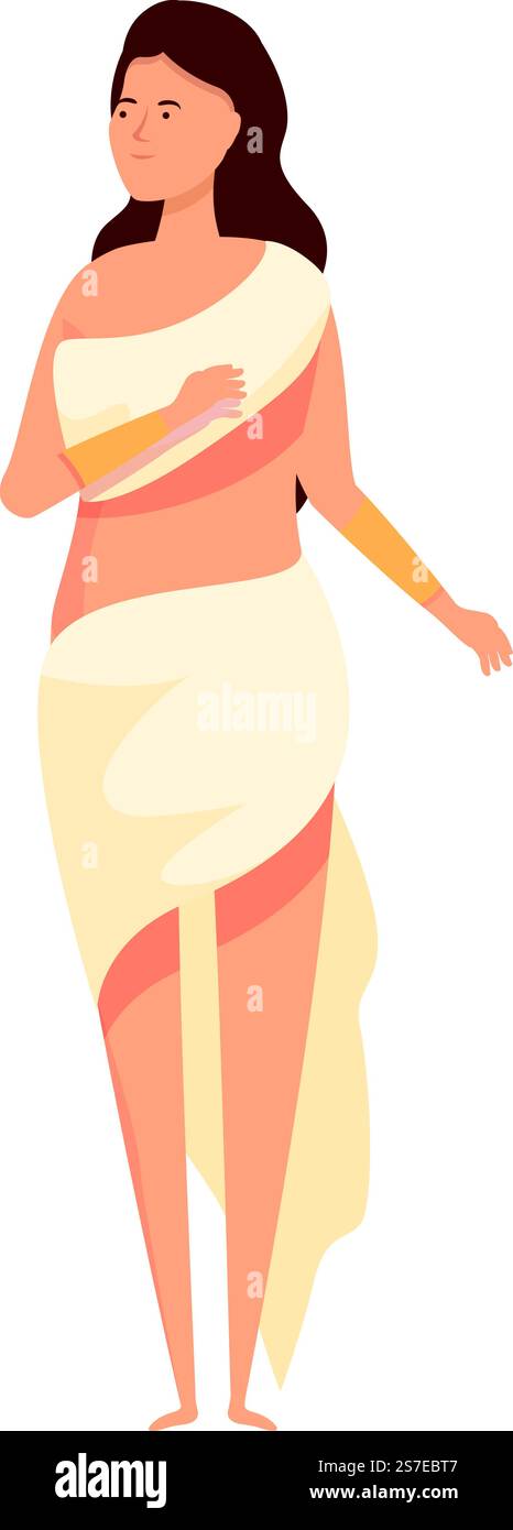 Afrodite Icon Cartoon Vector. dio greco. Ares antica. Afrodite Icon Cartoon Vector. dio greco Illustrazione Vettoriale