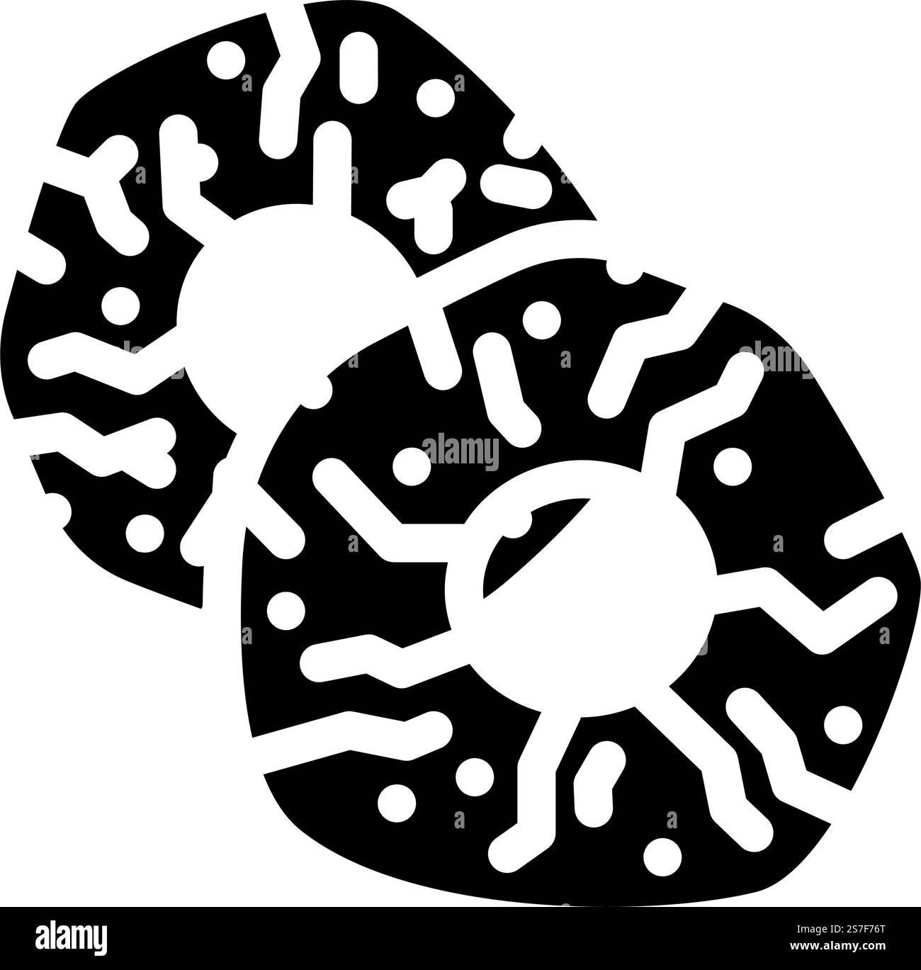 vettore icona glifo di ananas frutta secca. segno di frutta secca ananas. illustrazione del simbolo isolato. illustrazione vettoriale dell'icona del glifo dell'ananas con frutta secca Illustrazione Vettoriale