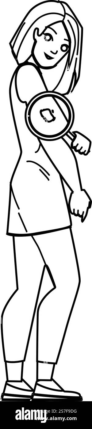 vettore del cancro cutaneo. paziente di melanoma, medico, donna di salute, cura dermatologa di nascita, dermatologia cancro della pelle carattere. Illustrazione delle persone. vettore del cancro cutaneo Illustrazione Vettoriale