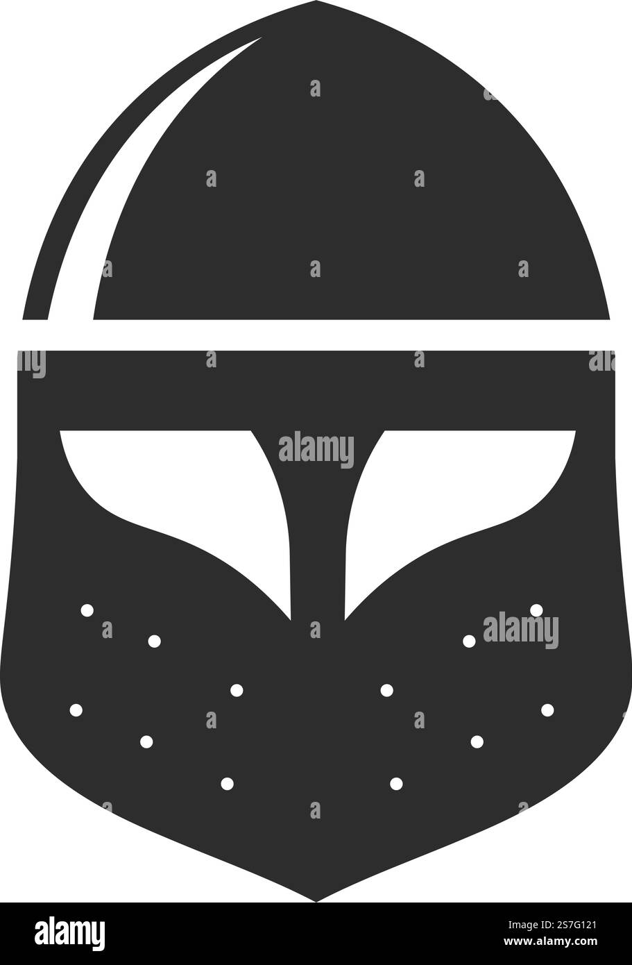 Caschi classici per combattenti e crociati. Combatti e combatti armerie e maschere protettive. Icona monocromatica isolata di un guerriero medievale o antico o cavaliere. Vettore in stile piatto. Casco di cavalieri o guerrieri medievali, vettoriale Illustrazione Vettoriale
