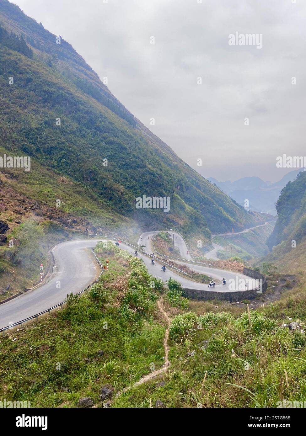 Ha Giang Loop Vietnam - Immagine stock catturata con smartphone