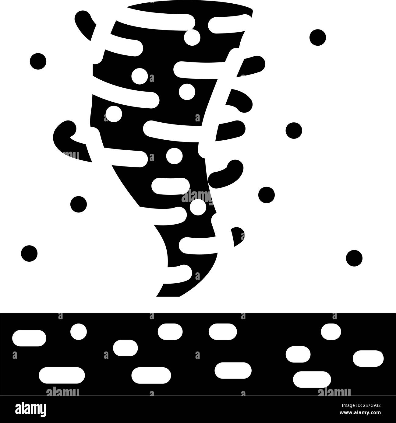 la polvere di marte diavola il vettore di icone del glifo planetario. marte polvere diavoli segno del pianeta. illustrazione del simbolo isolato. illustrazione vettoriale dell'icona del glifo planetario della polvere di marte Illustrazione Vettoriale