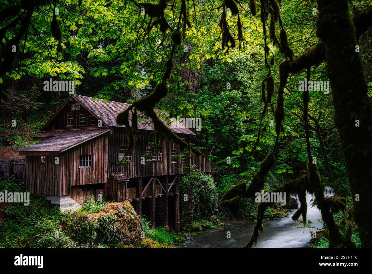 Il Cedar Creek Grist Mill Foto Stock
