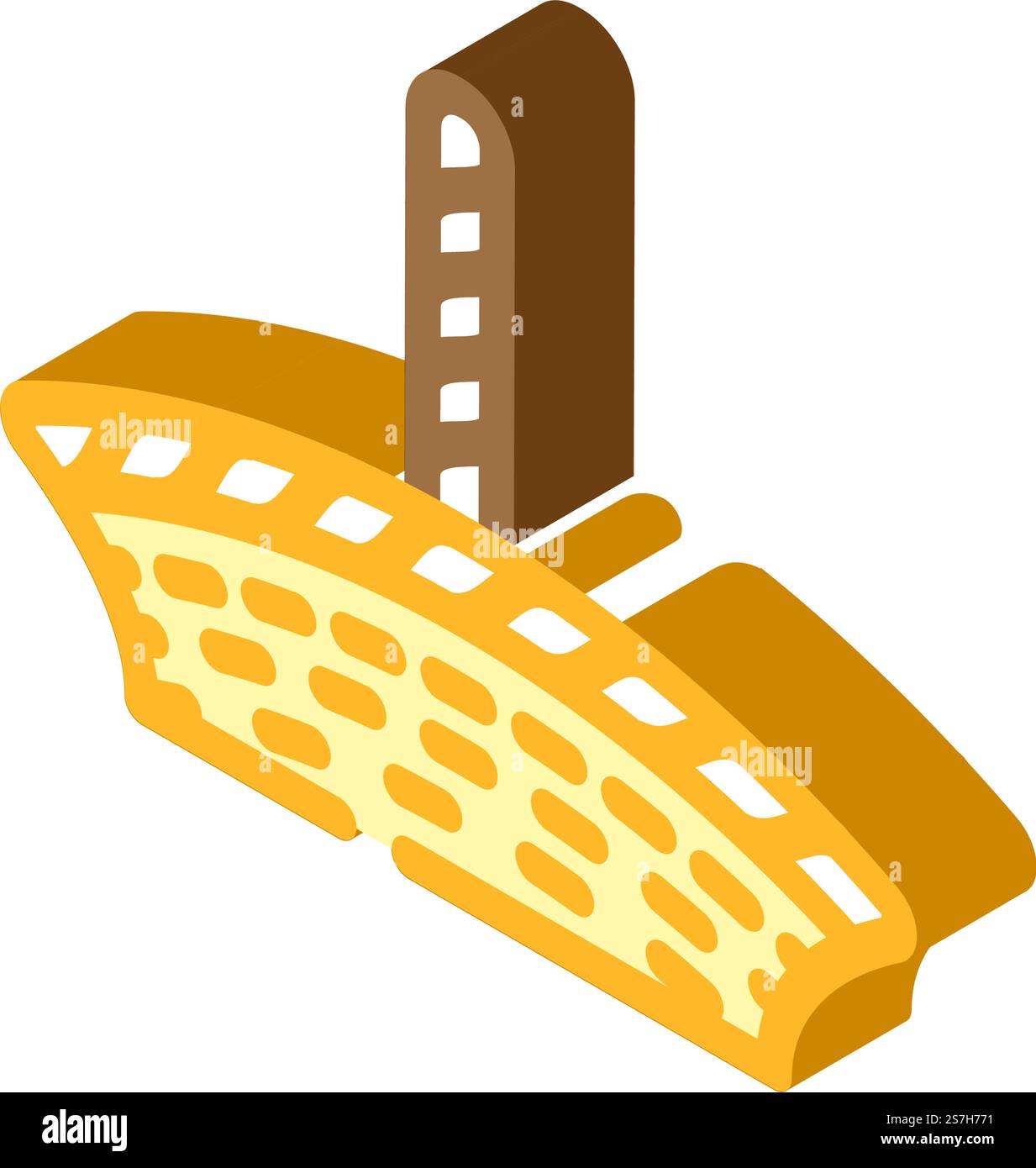 vettore icona isometrica per la stagione autunnale del cesto di raccolta. cartello stagione autunnale cesto raccolta. illustrazione del simbolo isolato. illustrazione vettoriale icona isometrica del cesto di raccolta della stagione autunnale Illustrazione Vettoriale