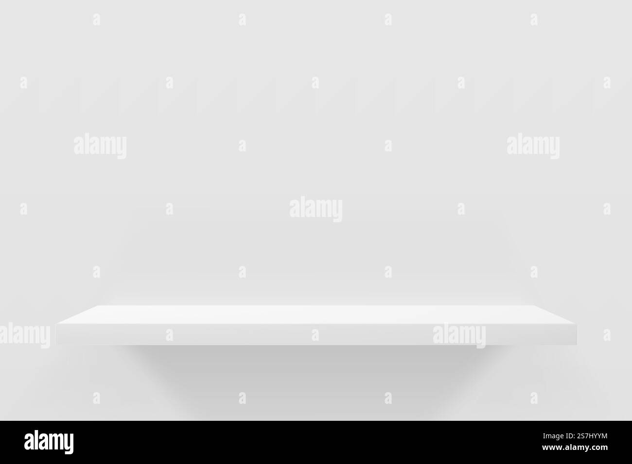 illustrazione vettoriale 3d del ripiano vuoto bianco sulla parete rosa. Design mockup minimo per la presentazione del prodotto. Illustrazione vettoriale del ripiano bianco. Illustrazione Vettoriale