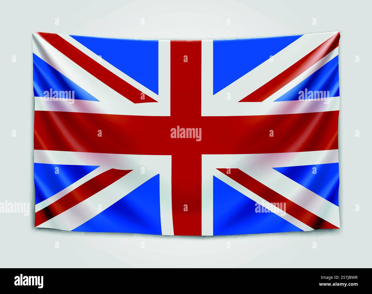 Bandiera della Gran Bretagna. Regno Unito di Gran Bretagna e Irlanda del Nord. Concetto di bandiera nazionale britannica. Illustrazione vettoriale. Bandiera della Gran Bretagna. Regno Unito di Gran Bretagna e Irlanda del Nord. Concetto di bandiera nazionale britannica. Illustrazione Vettoriale