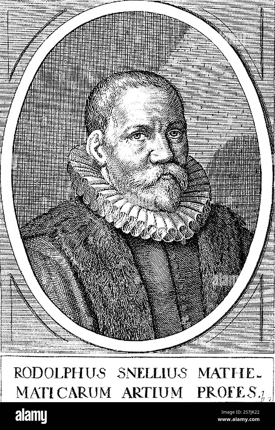 Rudolph Snellius, Rudolph Snel van Royen (1546 – 1613), Rudolphus Snellius, linguista e matematico olandese Foto Stock