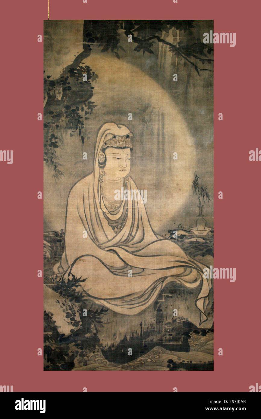 Guan Yin in veste bianca, di Mu-ch'i Foto Stock