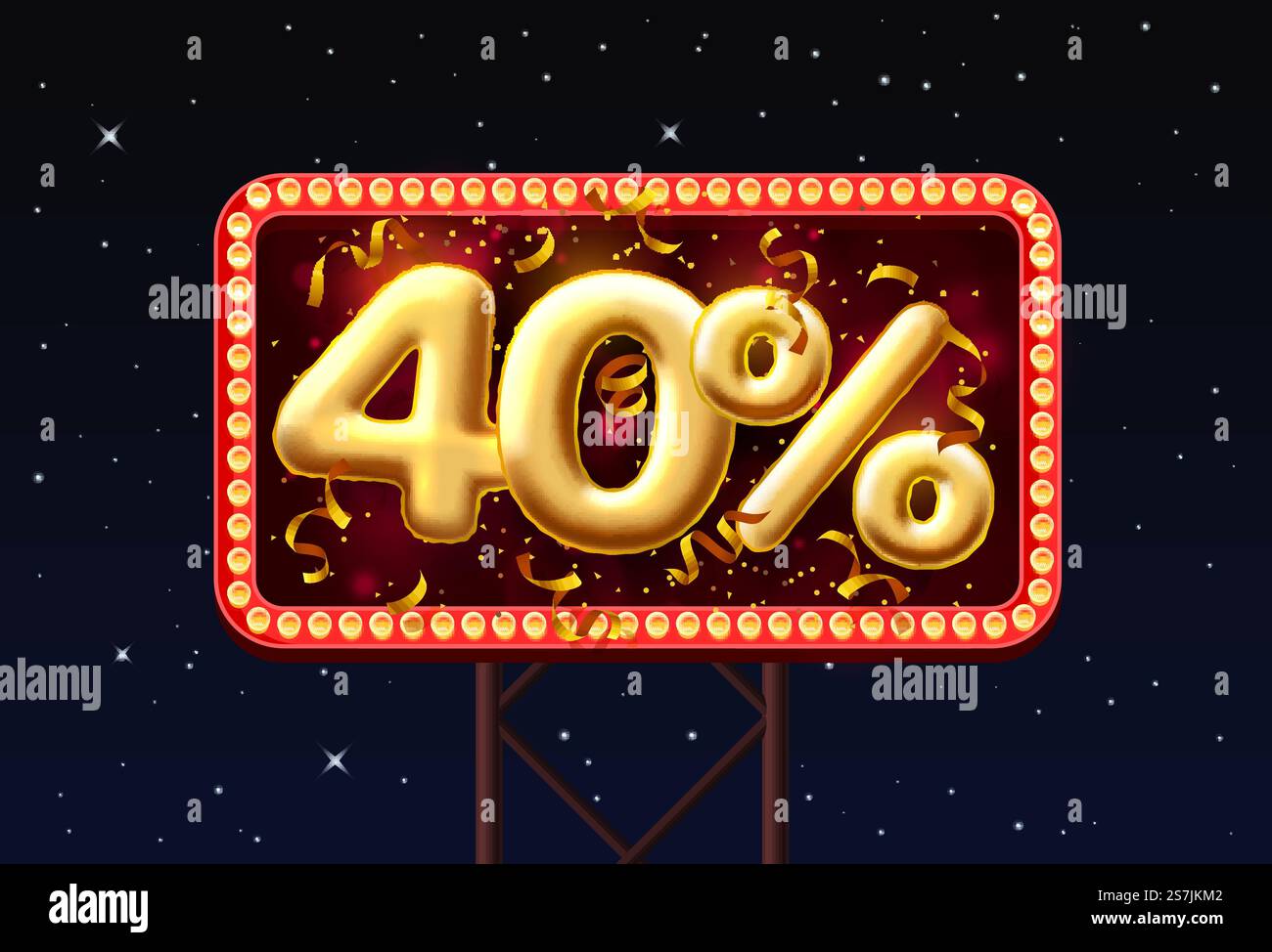 Sconto 40 su Ballon Number on the Night Sky background. Illustrazione vettoriale Illustrazione Vettoriale