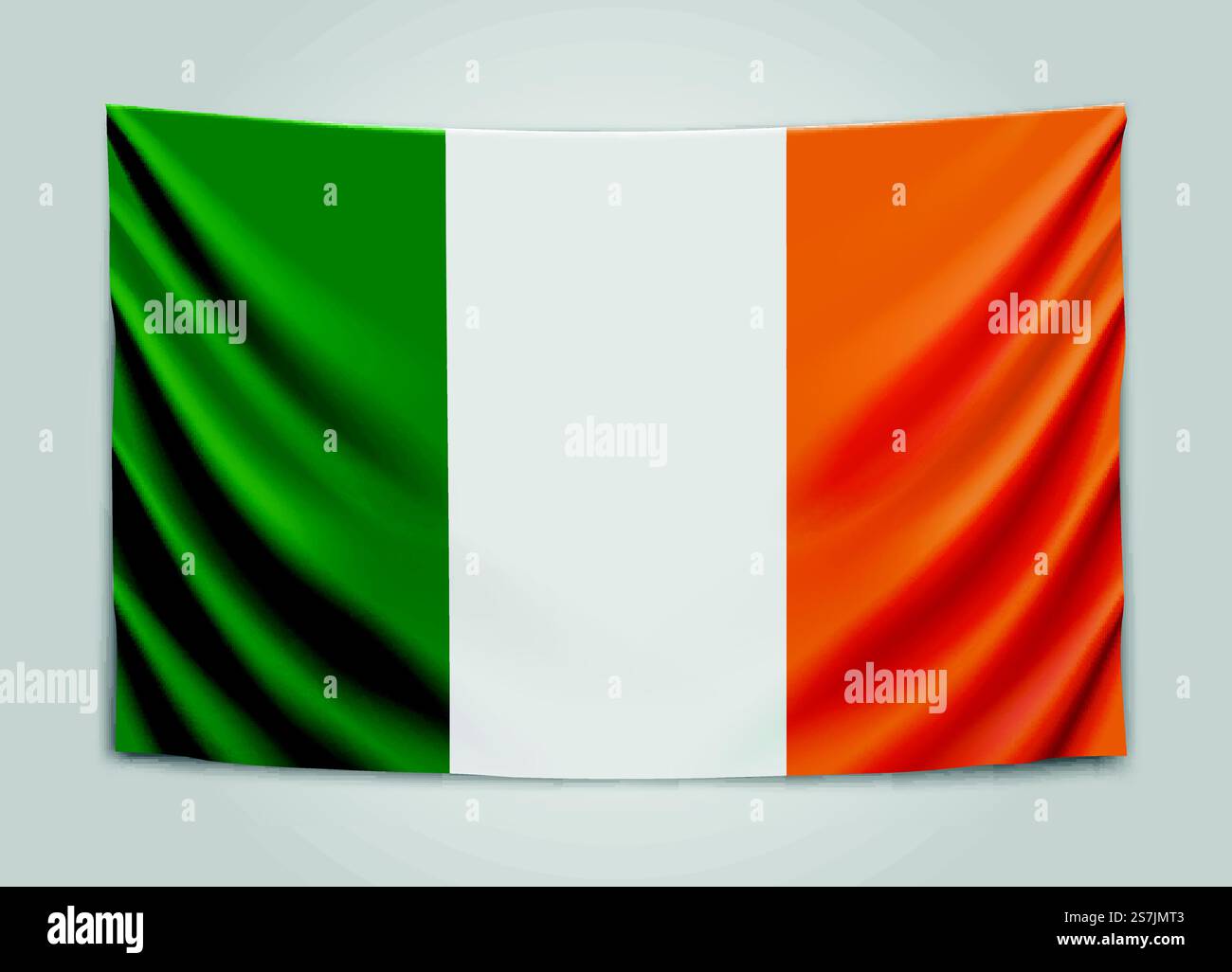 Bandiera d'Irlanda. Irlanda. Concetto di bandiera nazionale. Illustrazione vettoriale. Bandiera d'Irlanda. Irlanda. Concetto di bandiera nazionale. Illustrazione Vettoriale