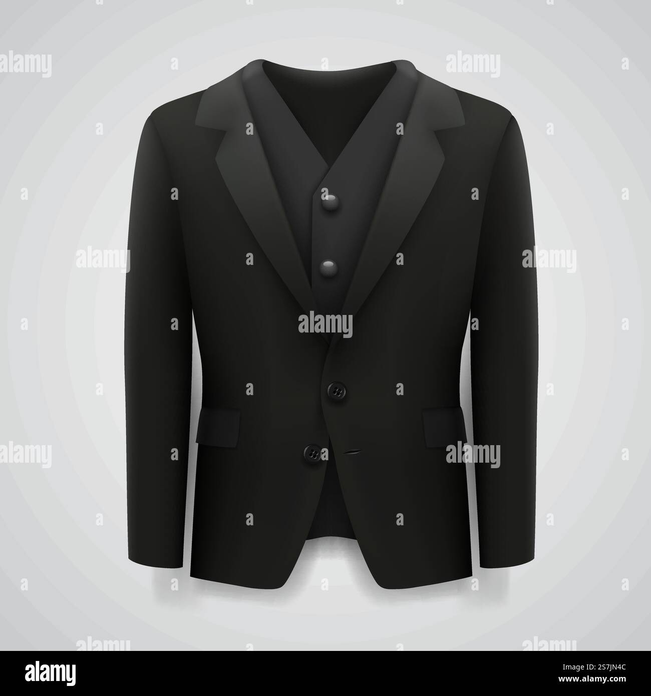 Giacca su sfondo bianco. Illustrazione vettoriale. Giacca su sfondo bianco Illustrazione Vettoriale