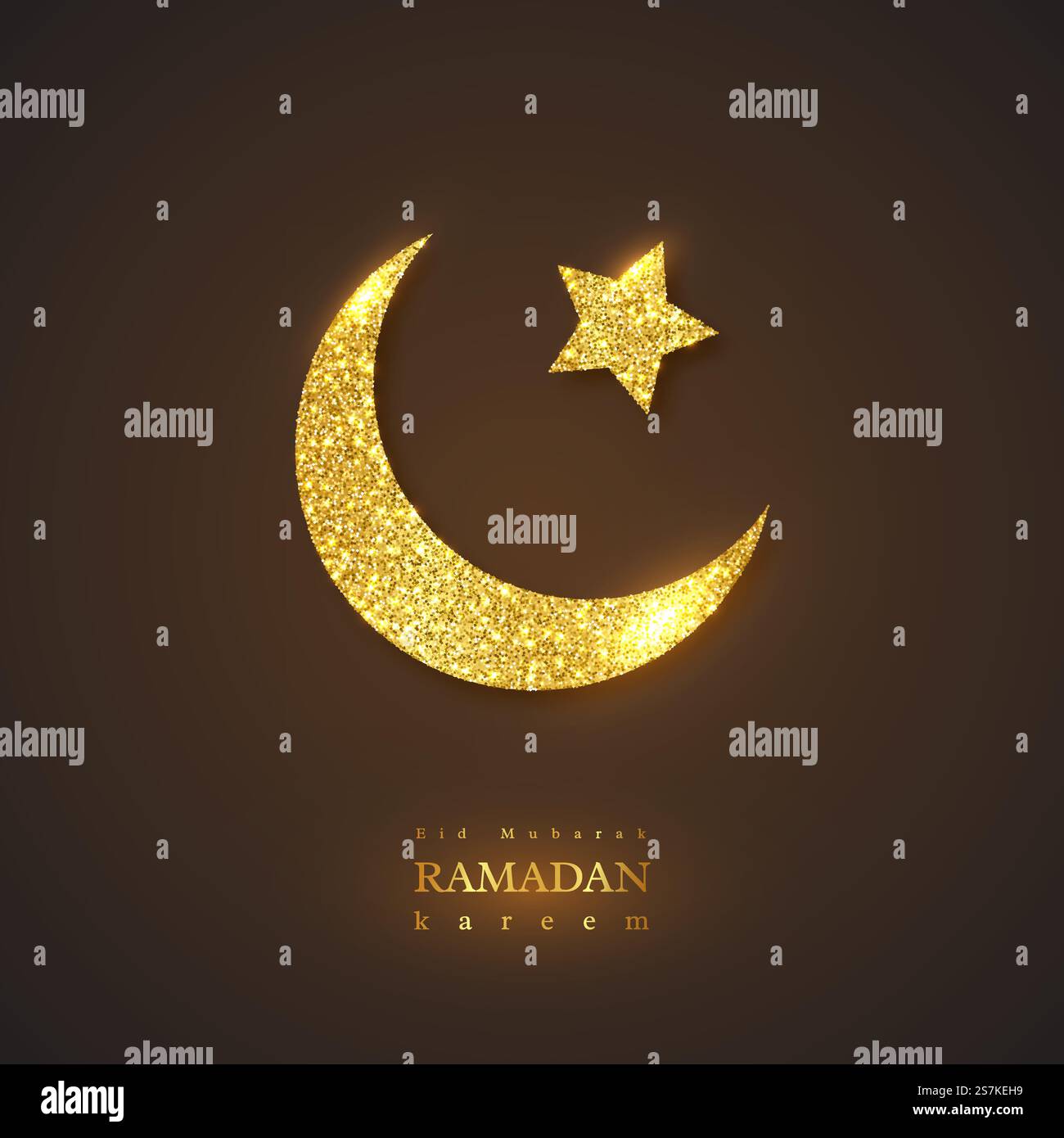 Ramadan Kareem, sfondo delle vacanze. Design brillante, sfondo nero. Illustrazione vettoriale. Ramadan Kareem, sfondo delle vacanze. Illustrazione Vettoriale